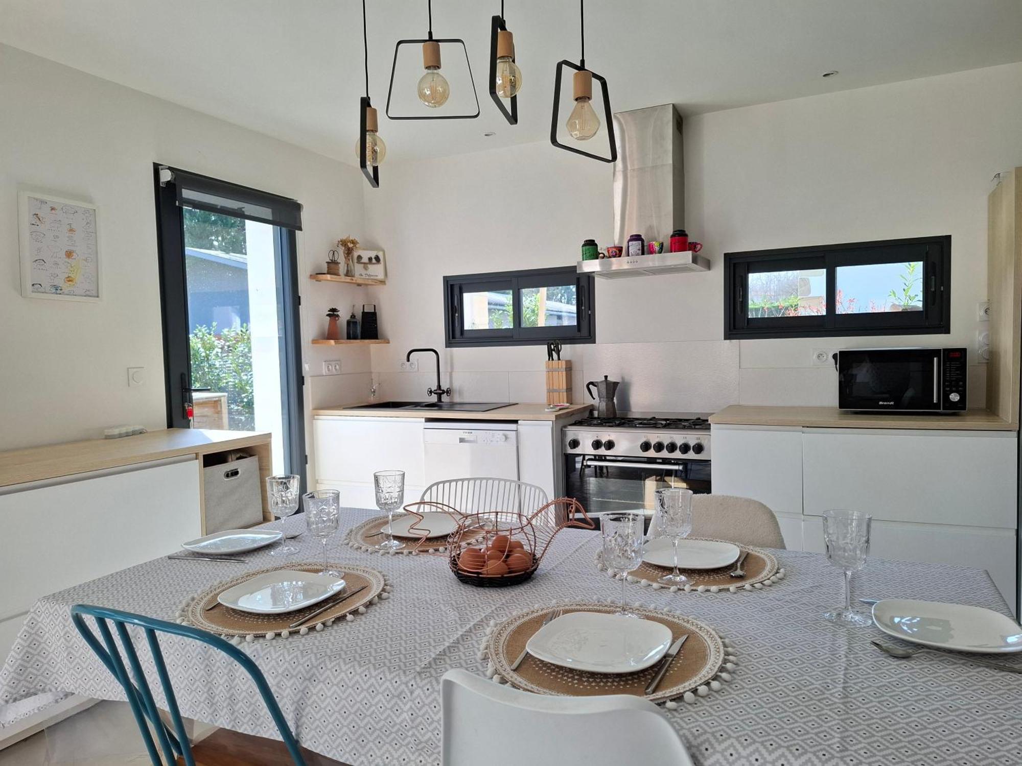 Charmante Villa Familiale Au Calme A 15Min Des Plages 亚斯凯恩 外观 照片
